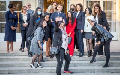 Journée internationale des droits des femmes – les premières lauréates de l’initiative Marianne ont été reçues à l’Elysée